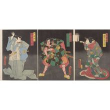 Utagawa Kunisada: Triptych: Meiboku Sendai Hagi - Harvard Art Museum