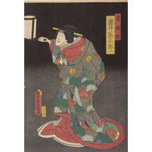 Utagawa Kunisada, 歌川国貞 (Utagawa Kunisada)创作的日本版画《Meiboku Sendai Hagi》