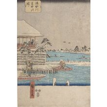 歌川広重: Famous Scenes of Edo in the Four Seasons: Sumida River in Snow, Late Edo period, circa 1843-1847 - ハーバード大学