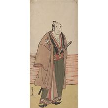勝川春章: Actor ___ as ___ in the play Hatsumombi Kuruwa Soga, performed at the Nakamura Theater from the second month of 1780, Edo period, 1780 (2nd month) - ハーバード大学