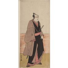 勝川春章: Actor ___ as ___ in the play Hatsumombi Kuruwa Soga, performed at the Nakamura Theater from the second month of 1780, Edo period, 1780 (2nd month) - ハーバード大学