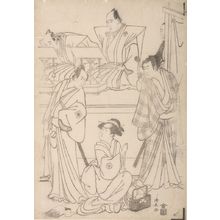 Torii Kiyonaga: Actors Ichikawa Monnosuke 2nd, Iwai Hanshirô 5th and Ichikawa Yaozô 2nd - Harvard Art Museum