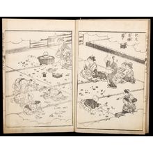 Kitao Masanobu: Contemporary Famous Happenings (Kinsei kisekikô), Vol. 2, with designs by Kita Busei (1776-1856), Late Edo period, dated 1804 (1st Year of the Bunka Era) - ハーバード大学