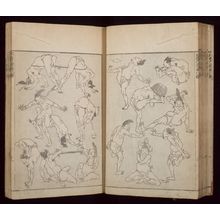 Katsushika Hokusai: Random Sketches by Hokusai (Hokusai manga) Vol. 8, Late Edo period, dated 1818 - Harvard Art Museum