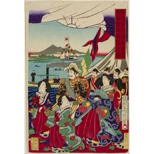 無款: Port Festival Scene, Meiji period, 1890 - ハーバード大学