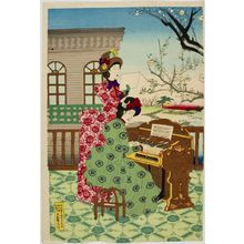 無款: Chorus in the Plum Garden, Early Meiji period, late 19th century - ハーバード大学