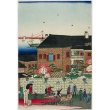 Unknown: Brick Building in Yokohama, Early Meiji period, late 19th century - Harvard Art Museum