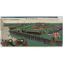 Unknown, 無款 (null)による浮世絵「Military Maneuvers, Meiji period, late 19th century」