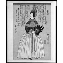 歌川芳虎: Russian Woman, Edo period, 1861 - ハーバード大学
