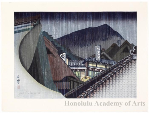 Sekino Junichirö: Shöno: Shower - Honolulu Museum of Art - Ukiyo-e Search