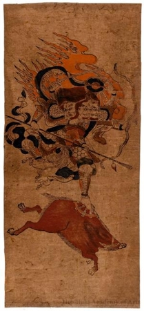 Unknown: Marishi -Ten Riding A Boar - Honolulu Museum of Art