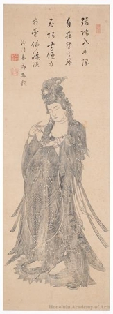 Unknown: Kannon with a Willow Twig - Honolulu Museum of Art