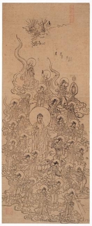 Unknown: The Raigö of the Amida Triad and the Twenty-five Bodhisattvas - Honolulu Museum of Art