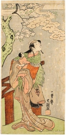 Ippitsusai Buncho: Nakamura Matsue I as Yoshino Otome Disguised as Sakuragi - Honolulu Museum of Art