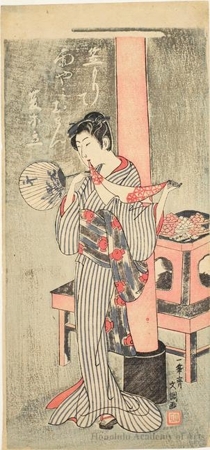 一筆斉文調: Osen of Kasamori Shrine - ホノルル美術館