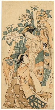 Ippitsusai Buncho: Osagawa Tsuneyo and Ichikawa Sanji - Honolulu Museum of Art