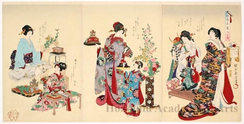 Toyohara Chikanobu: Pictures of Old Customs: Five Festivals - Honolulu Museum of Art