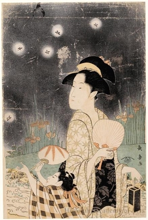 Eishosai Choki: Hunting for Fireflies - Honolulu Museum of Art