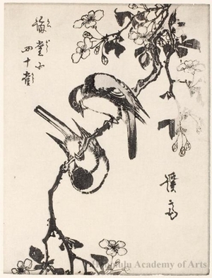 Keisai Eisen: Great Tits and Aronia - Honolulu Museum of Art