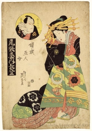 Keisai Eisen: Nagato at Owariya - Honolulu Museum of Art