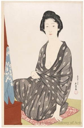 Hashiguchi Goyo: Summer Kimono - Honolulu Museum of Art