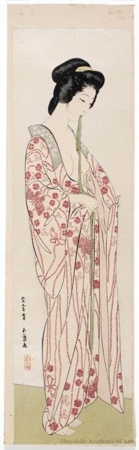 Hashiguchi Goyo: Woman in a long undergarment - Honolulu Museum of Art