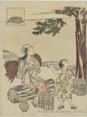 Suzuki Harunobu: Sotoba - Honolulu Museum of Art