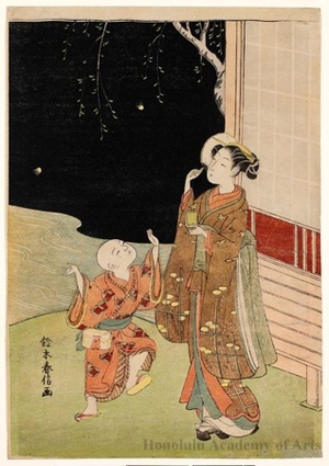 Suzuki Harunobu: Catching Fireflies - Honolulu Museum of Art