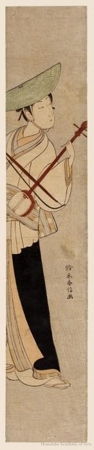 Suzuki Harunobu: Traveling Musician Playing Kokyu - Honolulu Museum of Art