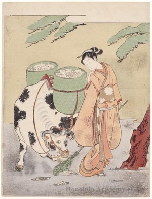 Suzuki Harunobu: A Parody of Paintings of Herdboy - Honolulu Museum of Art