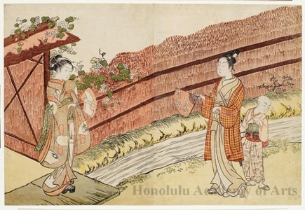 Suzuki Harunobu: Parody of “Evening Faces” - Honolulu Museum of Art