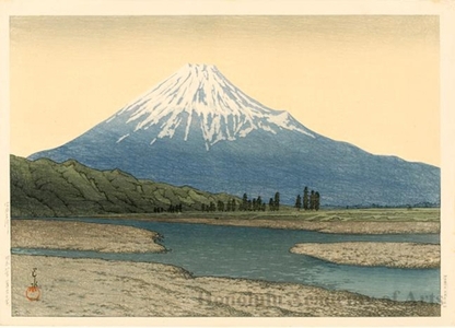 川瀬巴水: The Fuji River - ホノルル美術館