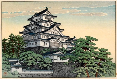 川瀬巴水: Himeji Castle - ホノルル美術館
