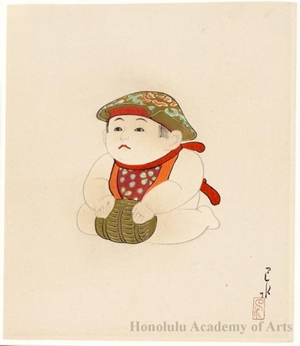 川瀬巴水: Gosho Ningyö (Palace Doll) - ホノルル美術館