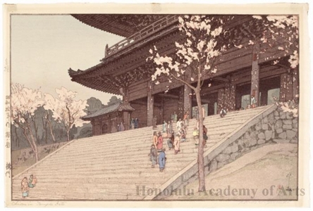吉田博: The Chion-in Temple Gate - ホノルル美術館