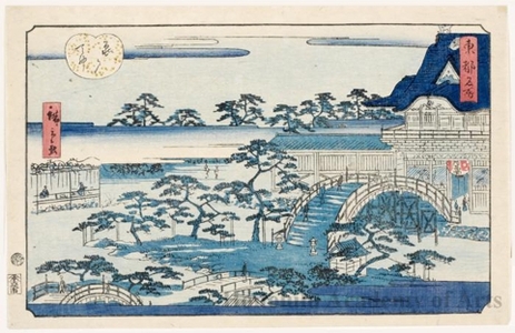 Utagawa Hiroshige II: Kameido Temple - Honolulu Museum of Art