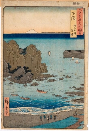 Utagawa Hiroshige: Shimösa Province, Chöshi Beach, Sotoura - Honolulu Museum of Art