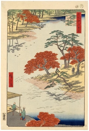 Utagawa Hiroshige: Inside Akiba Shrine, Ukeji - Honolulu Museum of Art