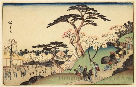 Japanese Print "Nippori" by Utagawa Hiroshige, 歌川広重 (Utagawa Hiroshige)