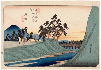 Utagawa Hiroshige: Shinmachi - Honolulu Museum of Art