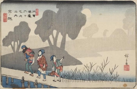 Utagawa Hiroshige: Miyanokoshi - Honolulu Museum of Art