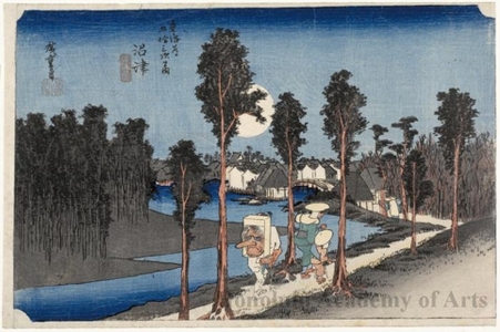 Utagawa Hiroshige: Twilight at Numazu (Station #13) - Honolulu Museum of Art