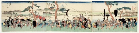 Utagawa Hiroshige: Children's Daimyo Procession - Honolulu Museum of Art