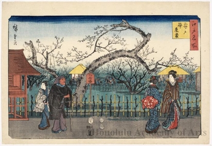 Utagawa Hiroshige: Plum Estate at Kameido - Honolulu Museum of Art