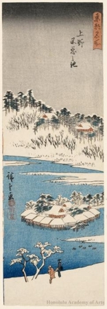 Utagawa Hiroshige: Shinobazu Pond at Ueno - Honolulu Museum of Art