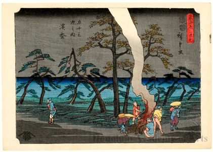 Utagawa Hiroshige, 歌川広重 (Utagawa Hiroshige)による浮世絵「Hamamatsu (Station #29)」