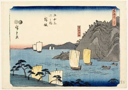 Japanese Print "Maisaka (Station #31)" by Utagawa Hiroshige, 歌川広重 (Utagawa Hiroshige)