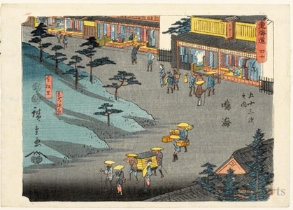 Utagawa Hiroshige, 歌川広重 (Utagawa Hiroshige)による浮世絵「Narumi (Station #41)」