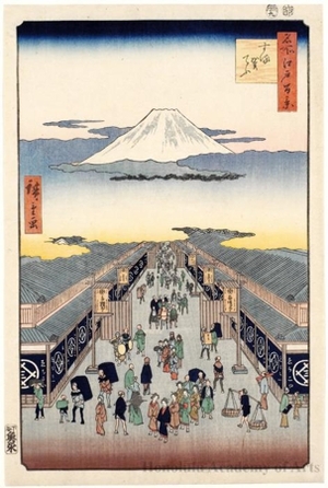 Utagawa Hiroshige: Suruga-chō - Library of Congress - Ukiyo-e