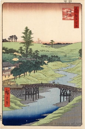 歌川広重: Furukawa River,Hiroo - ホノルル美術館
